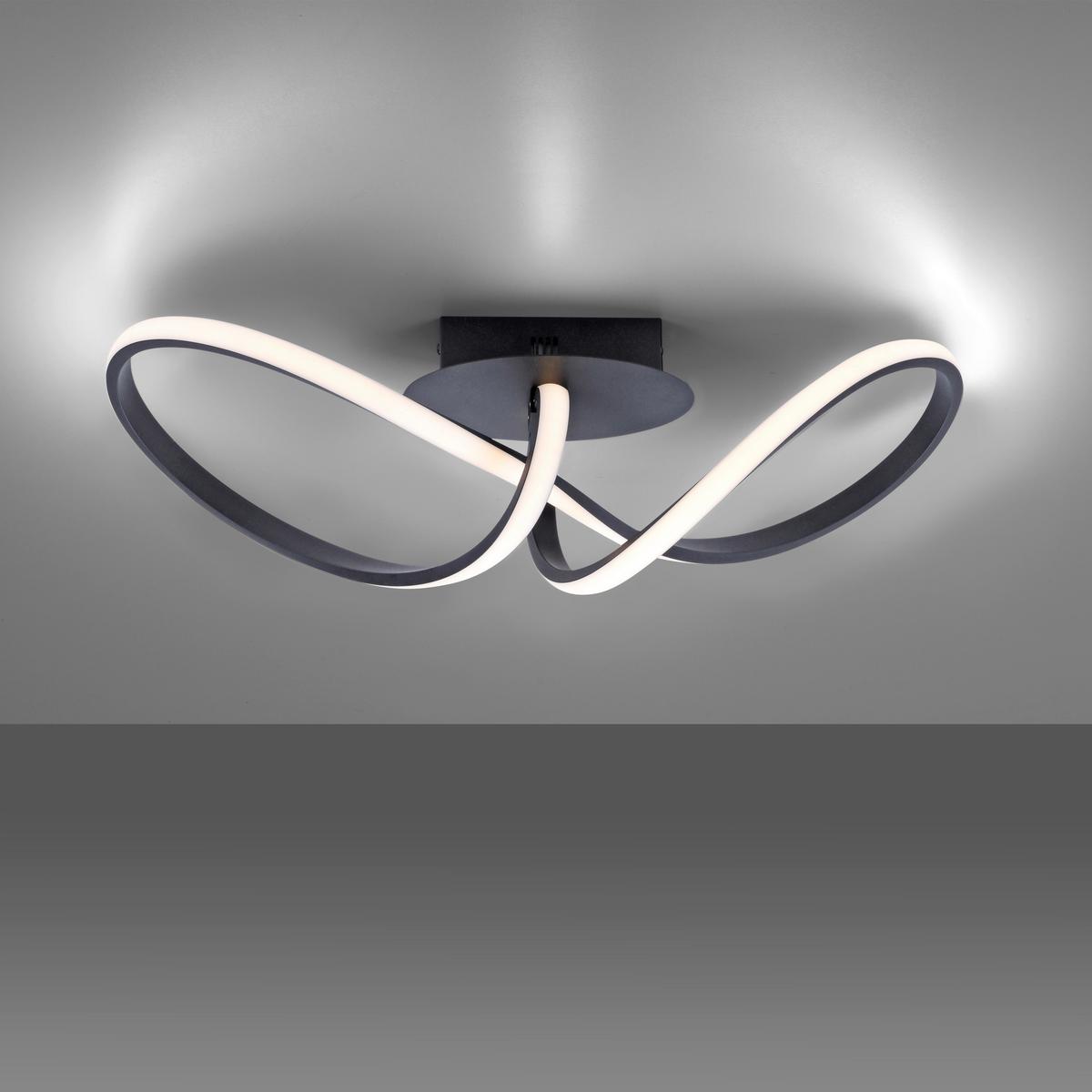 Deckenleuchte 15403-18 max. 15,50 Watt - Schwarz, Design, Metall (61/24,5/27,0cm)