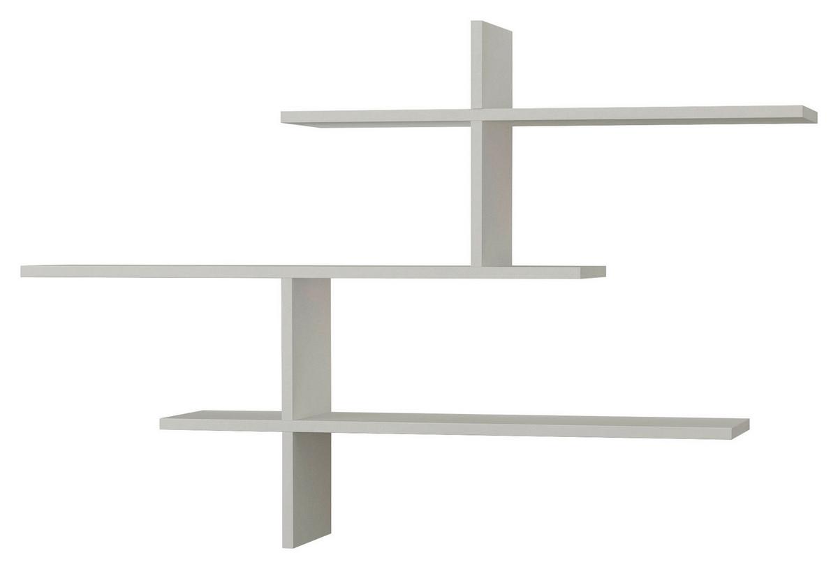 Stenski Regal Leo - bela, Design, leseni material (123/81/22cm) - Livetastic