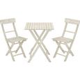 Balkonset Stacy in Weiß Antik - Weiß, Holz (58/73/58cm) - MÖMAX modern living
