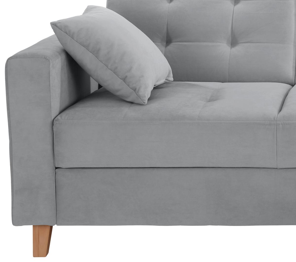 Colțar BERGEN - antracit, Design, textil (231/160cm) - Luca Bessoni