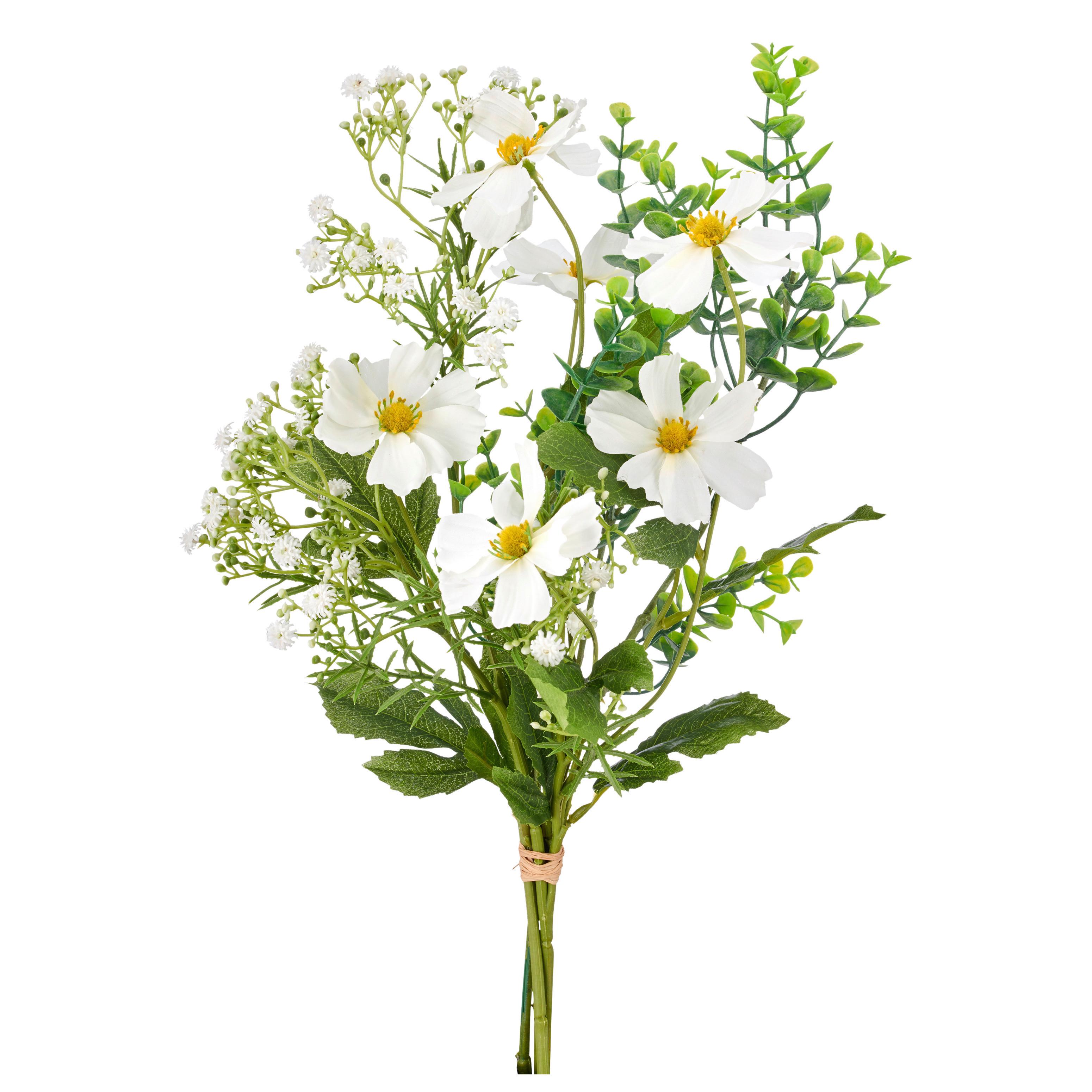 Cosmeamixstrauss II Grün/Weiß ca. 55cm - Weiß/Grün, Basics, Kunststoff/Textil (55cm) - Mömax