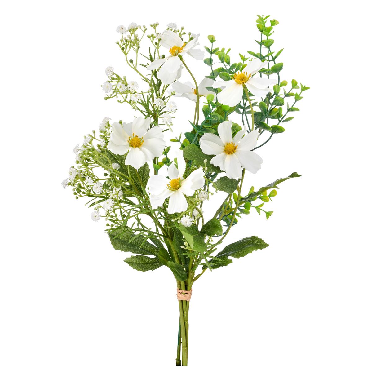 Cosmeamixstrauss II Grün/Weiß ca. 55cm - Weiß/Grün, Basics, Kunststoff/Textil (55cm) - Mömax