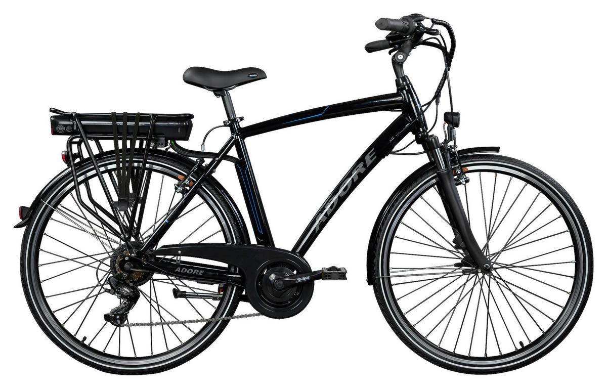 Elektrofahrrad Alu-city Herren Adore 28" 113e - Schwarz, Design, Metall - Atrigo