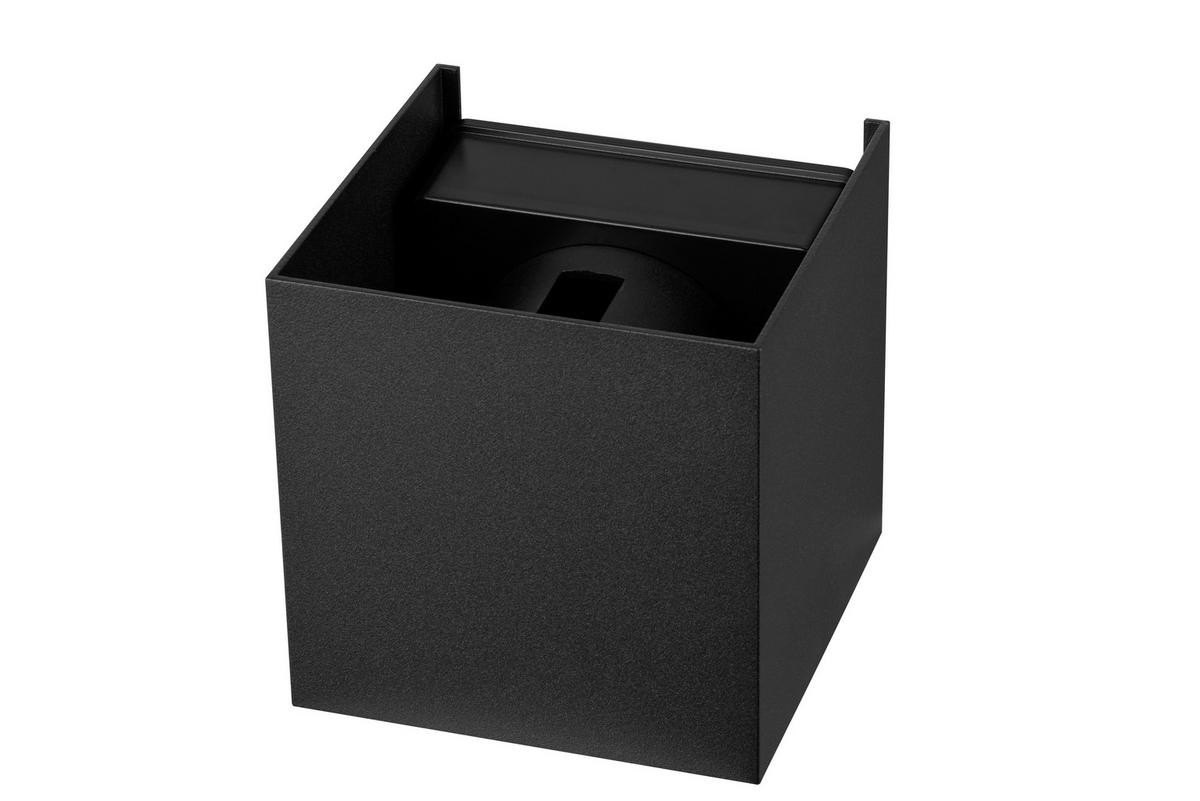 KINKIET LED ATLAS *SBN* - czarny, Basics, tworzywo sztuczne/metal (10/10/10cm) - Novel