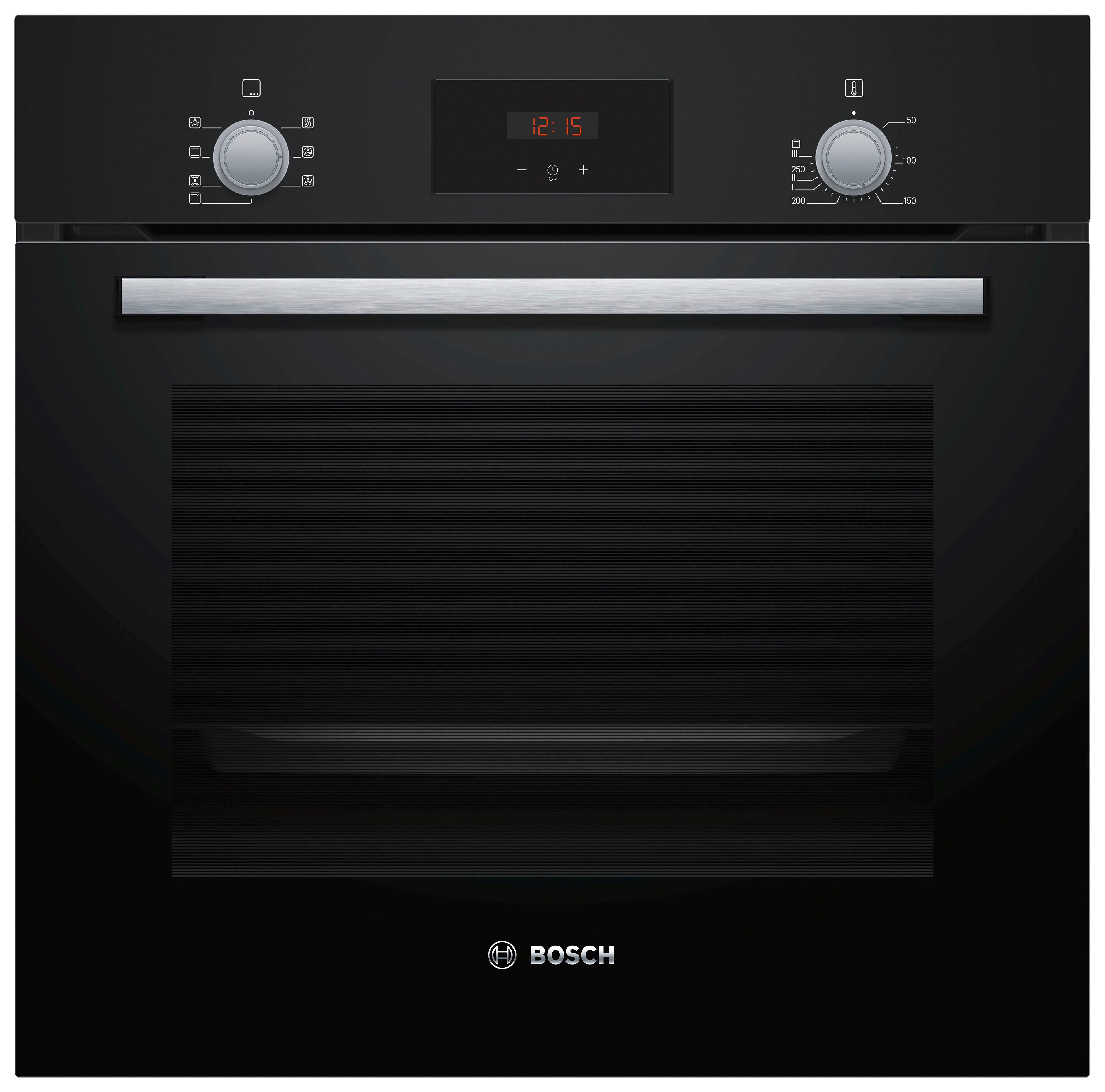 Einbaubackofen HBF133BA0 in Schwarz - Schwarz, Basics (59,5/59,4/54,8cm) - Bosch