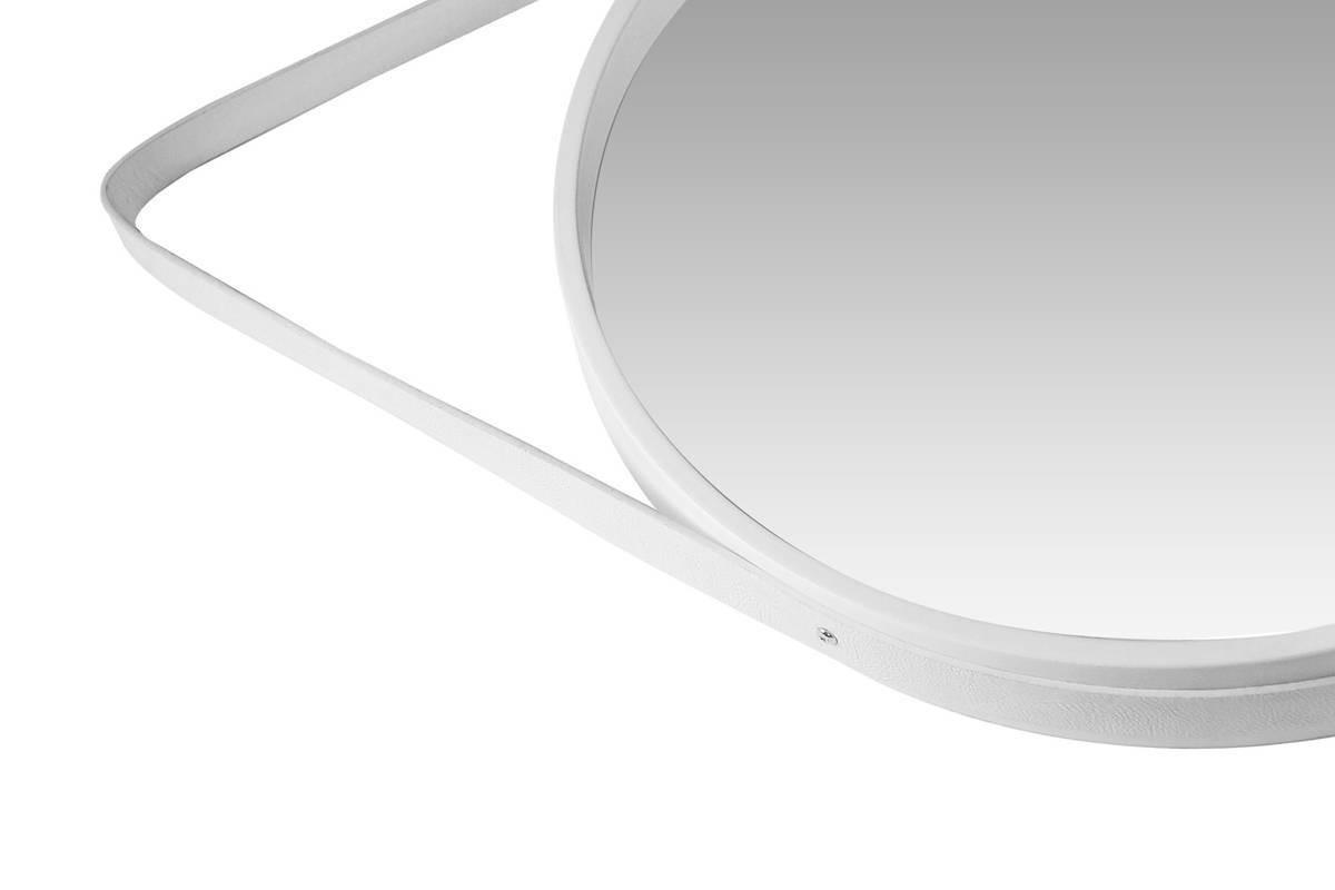 WANDSPIEGEL WANDSPIEGEL ULTIMA 110 - Weiss, Trend, Glas/Holzwerkstoff (49,5/49,5/3,5-7,5cm) - Kayoom