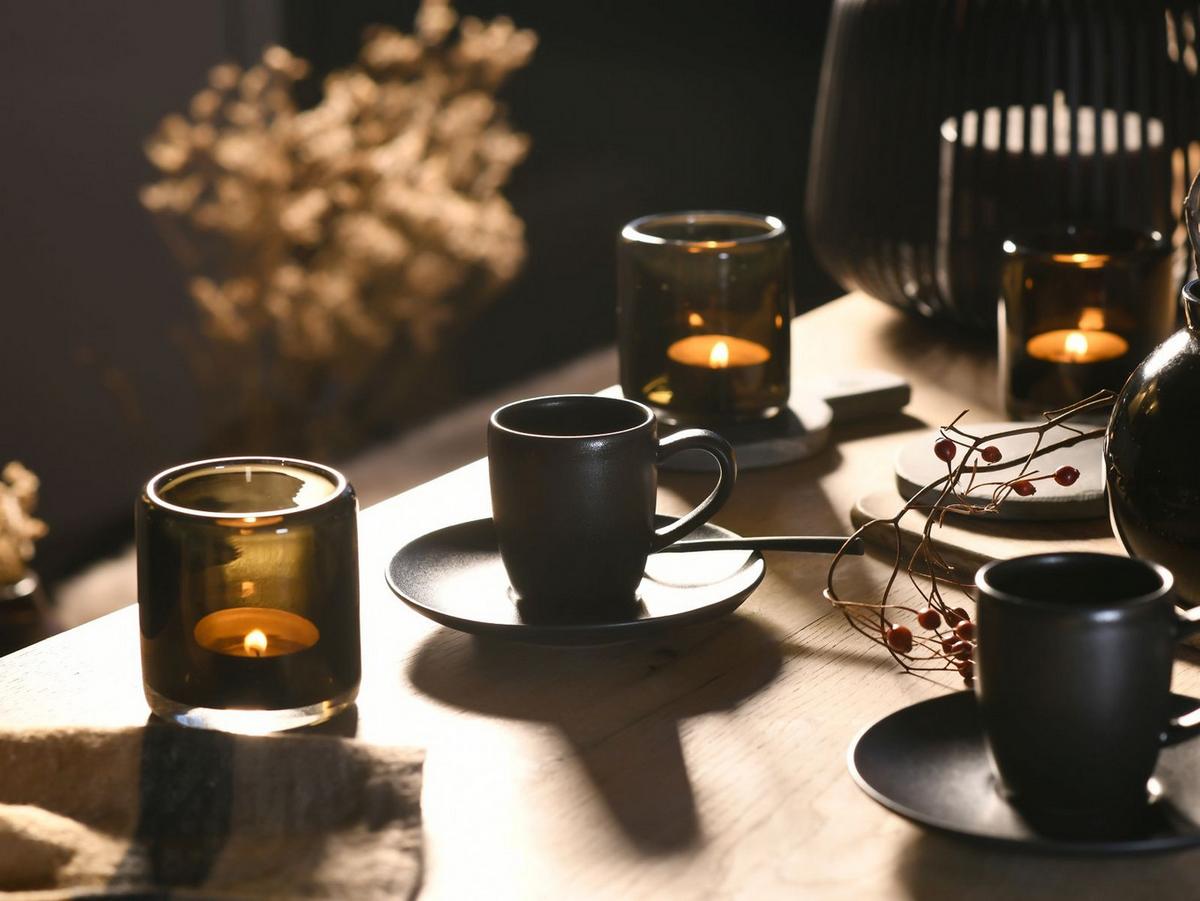 Kavni Servis Soft Touch Black, 12-Delni - Basics, keramika - Creatable