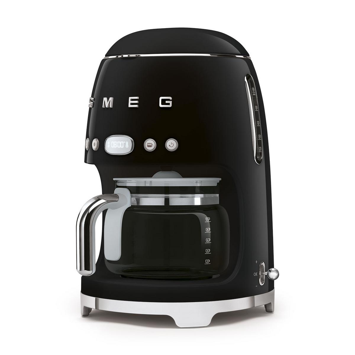 EKSPRES PRZELEWOWY DCF02BLEU - czarny, Basics, metal/szkło (24,5/36,1/25,6cm) - SMEG