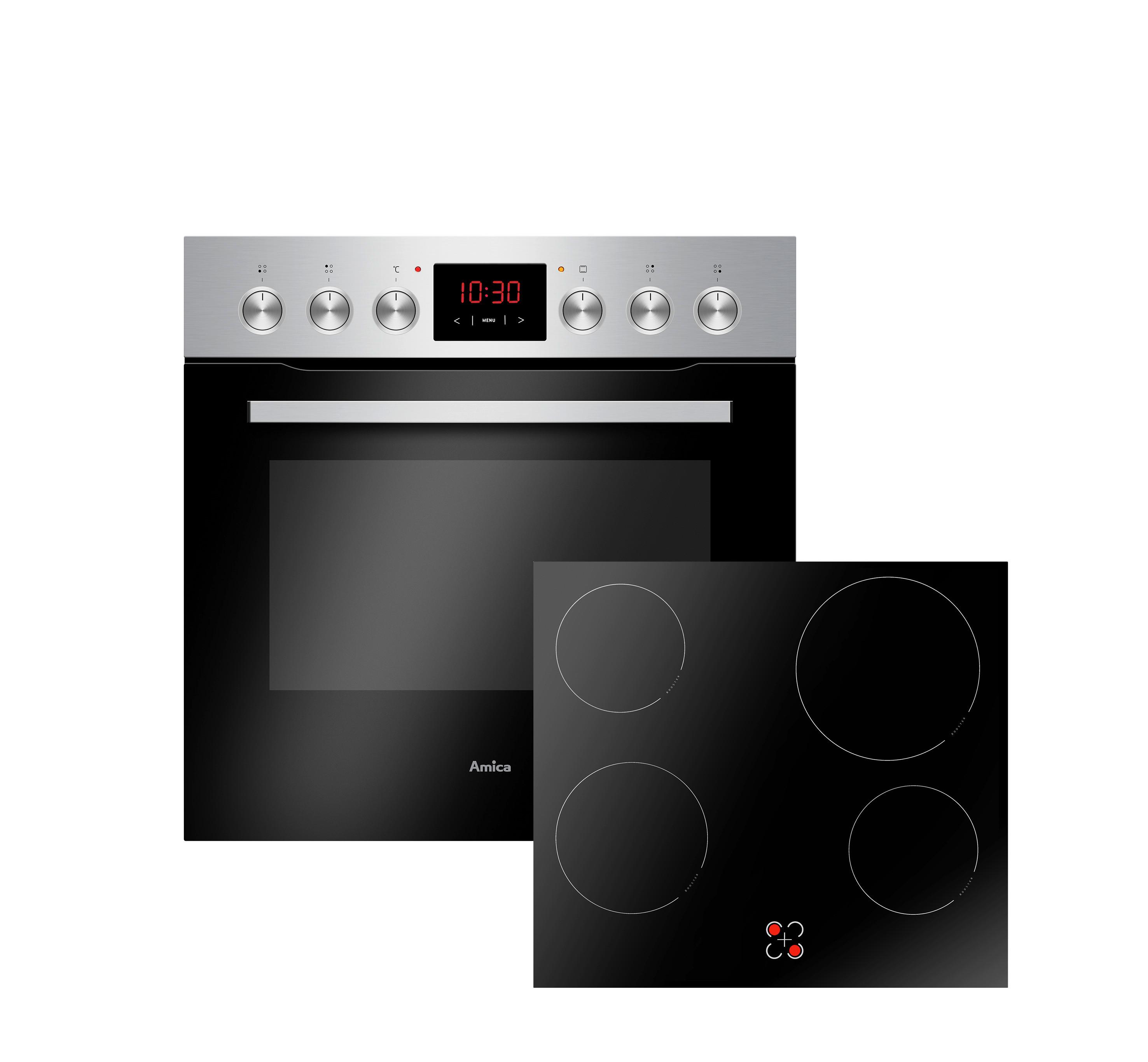 Herdset EHC209121EC - Schwarz, Metall (59,5/58,5/55cm) - Amica