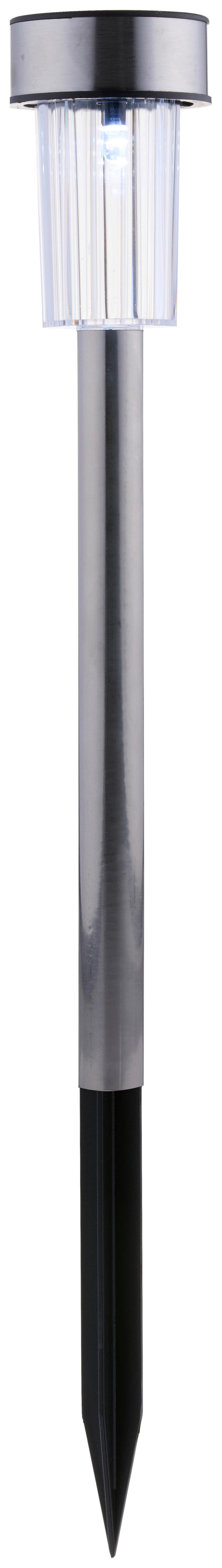 Solarleuchte Grundig 10er-Set Schwarz/Silberfarben - Silberfarben/Schwarz, Basics, Kunststoff (20.5/12.5/10cm) - Grundig