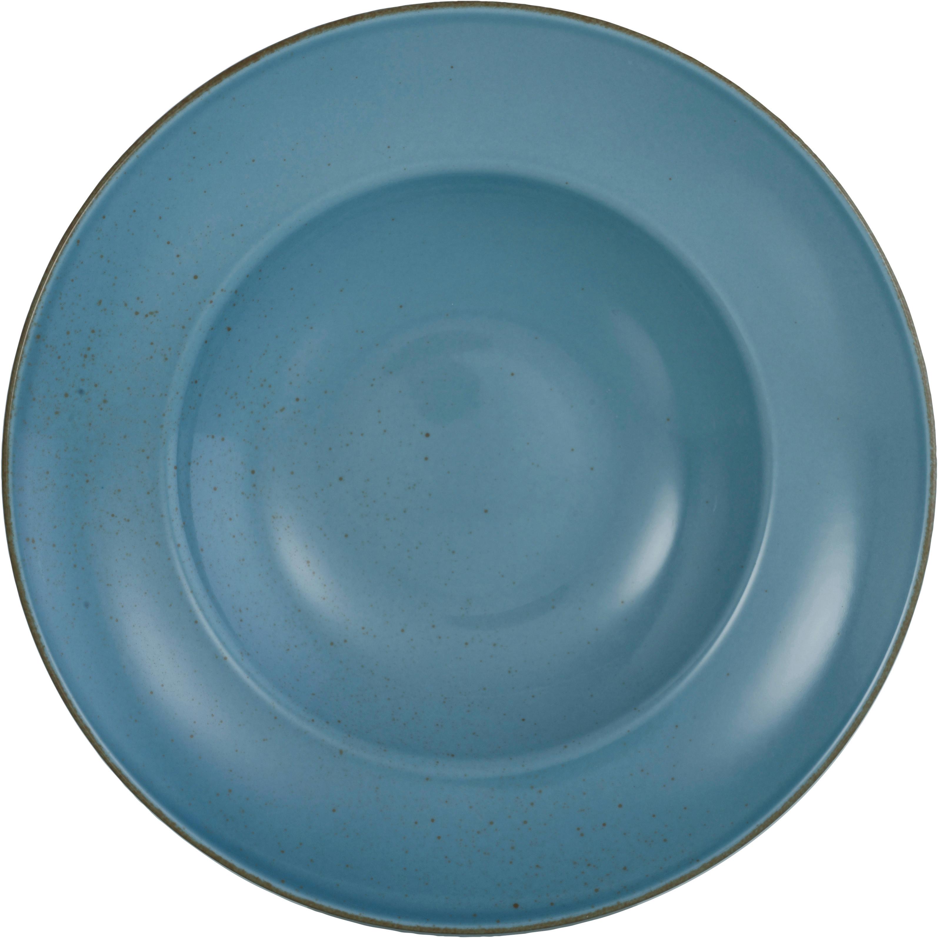 Pastateller Capri aus Porzellan Ø ca. 27cm - Blau, MODERN, Keramik (27/27/4cm) - Premium Living
