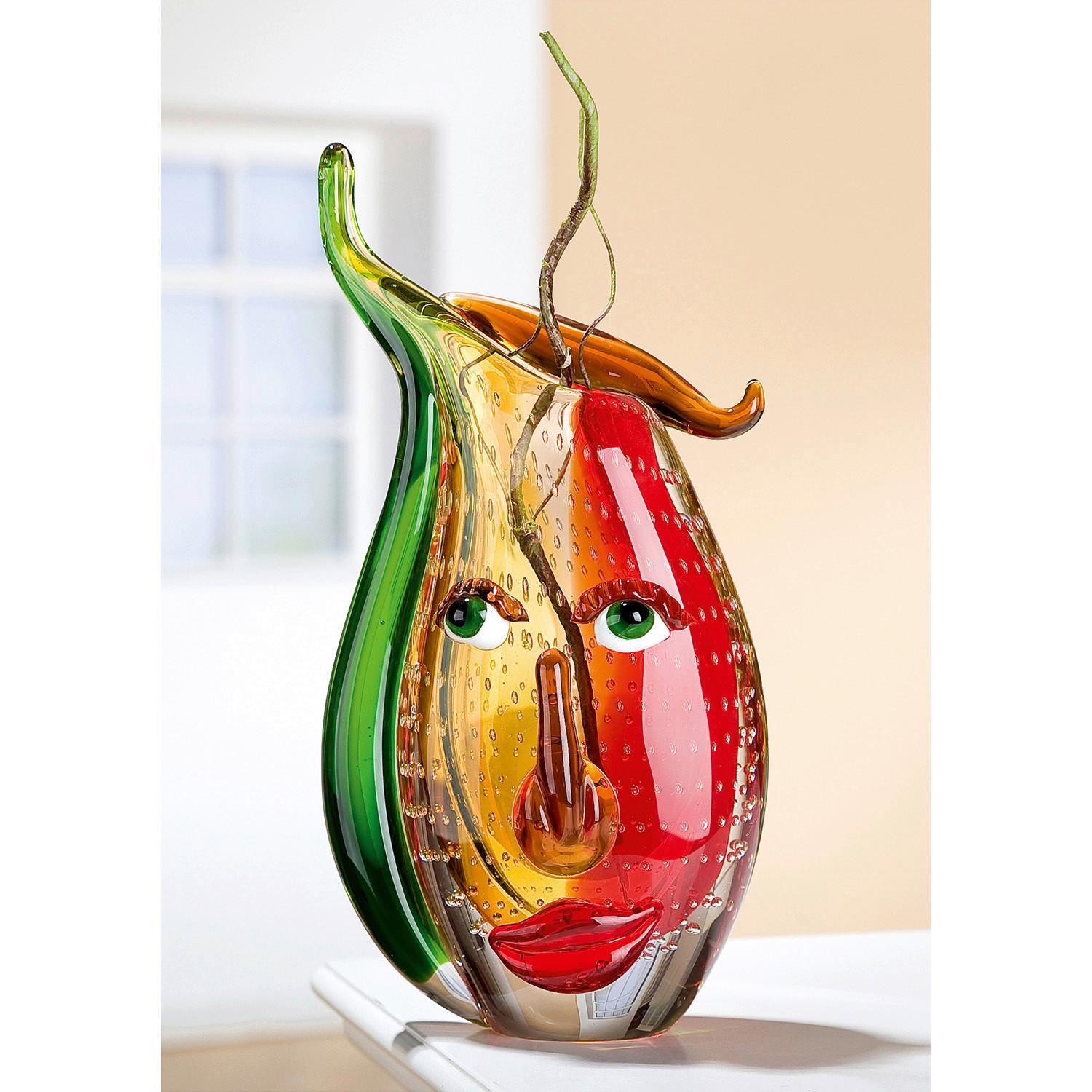 Vase Multicolor - Multicolor, Basics, Glas (22/31/7cm)