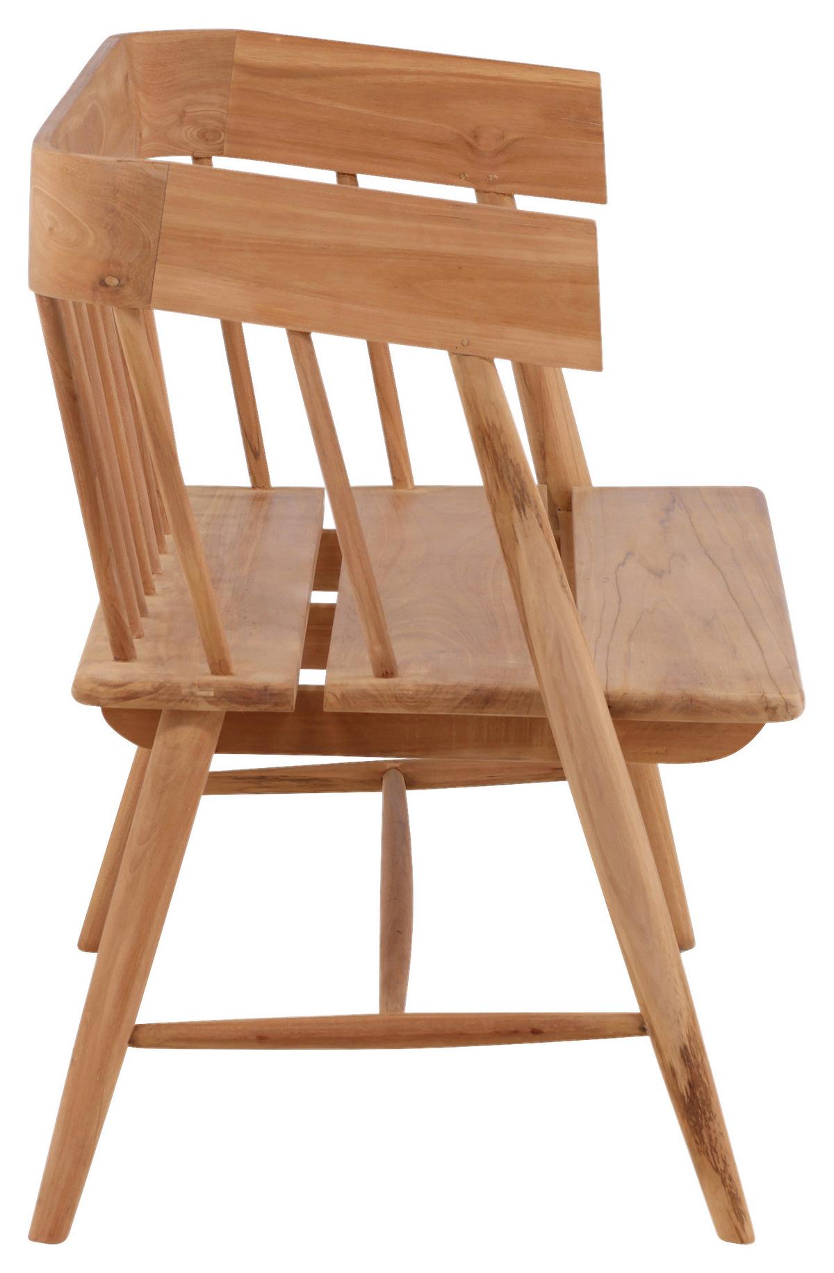 Gartenbank Split ca. 58x85x132 cm Teakholz - Teakfarben, KONVENTIONELL, Holz (58/85/132cm) - Gardenson