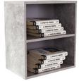 Falipolc Elke Elr01 - Szürke, modern, Faalapú anyag (50/50/26cm) Falipolc Elke Elr01 - Szürke, modern, Faalapú anyag (50/50/26cm)