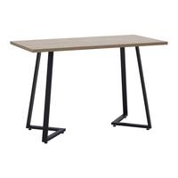 Schreibtisch Carolina Eichefarben MDF ca. 120x60 cm - Eichefarben/Schwarz, MODERN, Metall (120/60/75cm) - Bessagi Home