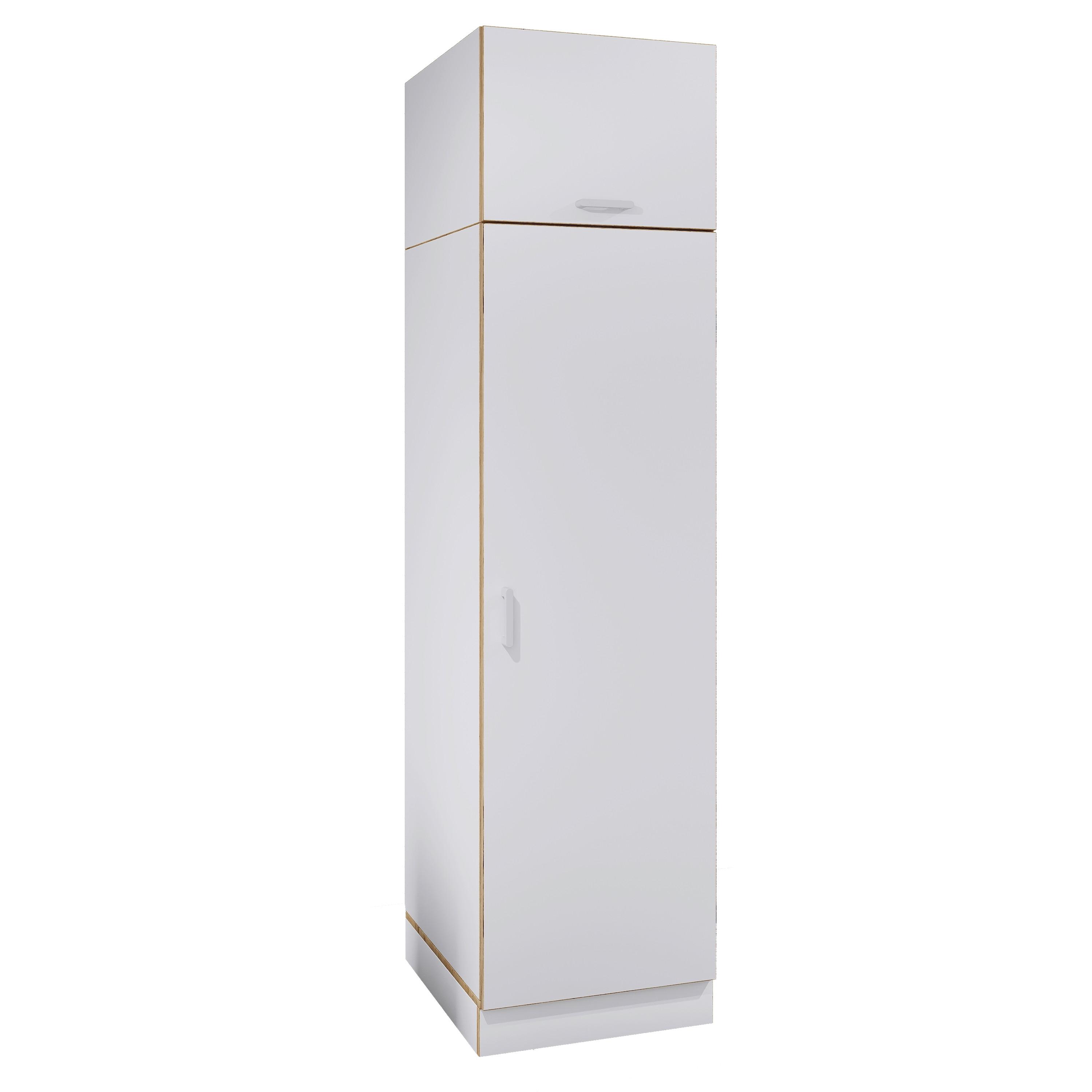 Wäscheschrank Rislo - Honigeiche/Weiss, Trend, Holzwerkstoff/Kunststoff (50/200/60cm) - MID.YOU