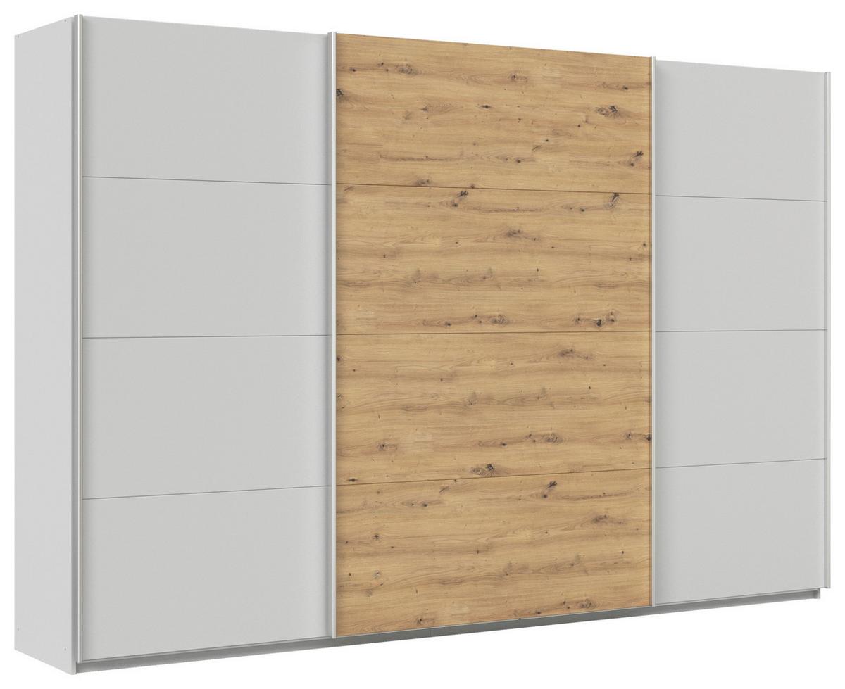 DULAP USI CULISANTE FELDKIRCH - gri deschis/stejar Artisan, Modern, material pe bază de lemn (315/210/62cm)