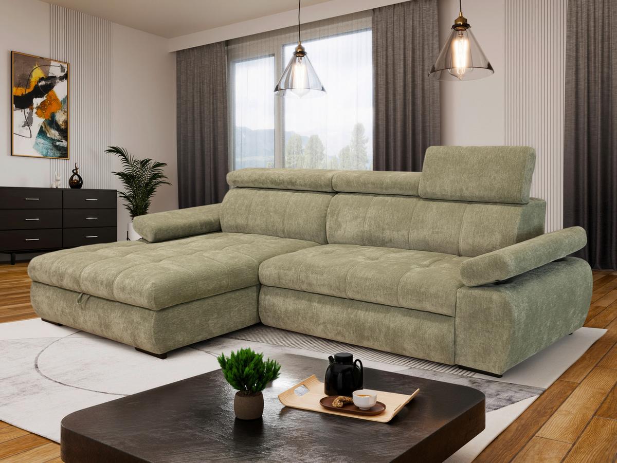 Kutna Garnitura Vegas - crna, Design, drvo/tekstil (294/173cm) - Modern Living
