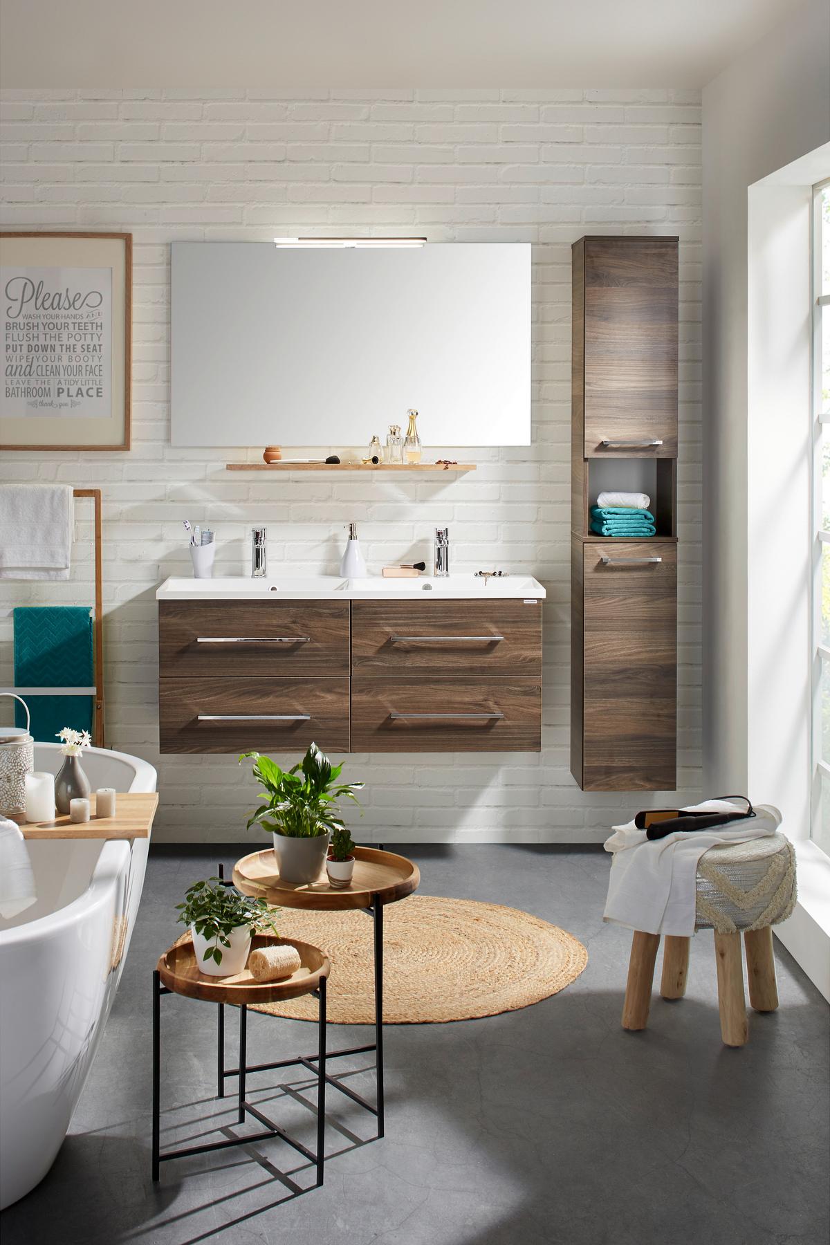Poliță de perete Bigg - culoare lemn stejar, lemn (80/1,6/25cm) - Modern Living