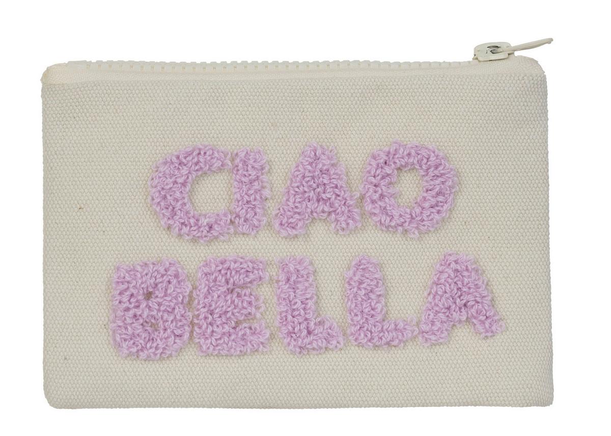 Kosmetiktasche Kia Lila/Beige - Beige/Lila, Basics, Kunststoff/Textil (16,5/10,5cm) - Mömax