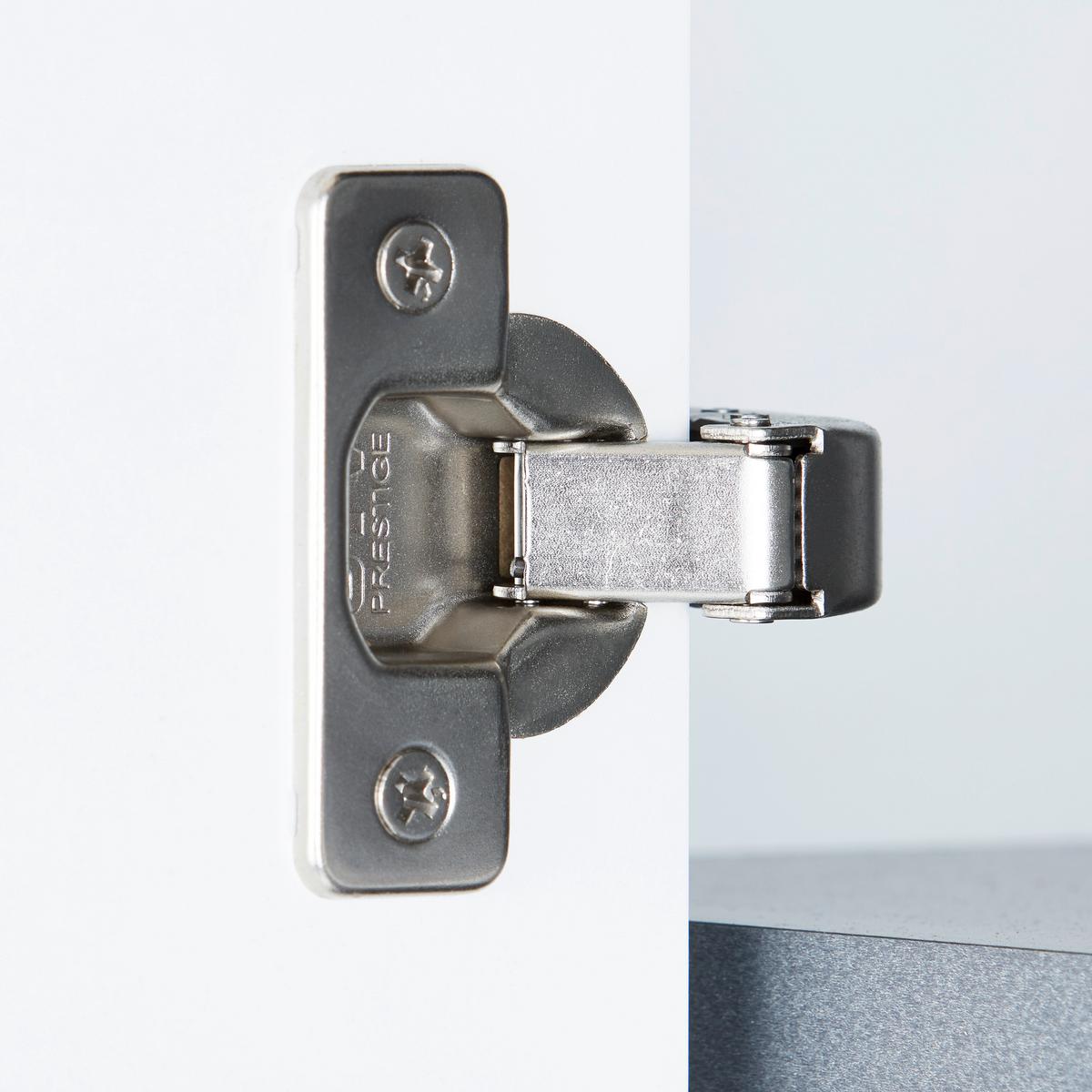 Garderobni Ormar Alassio - bijela/boje kroma, Moderno, drvni materijal/metal (65/200/37,6cm) - Modern Living