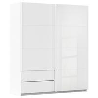 Schwebetürenschrank Elara in Weiß - Weiß, KONVENTIONELL, Holzwerkstoff (181/210/62cm) - Premium Living