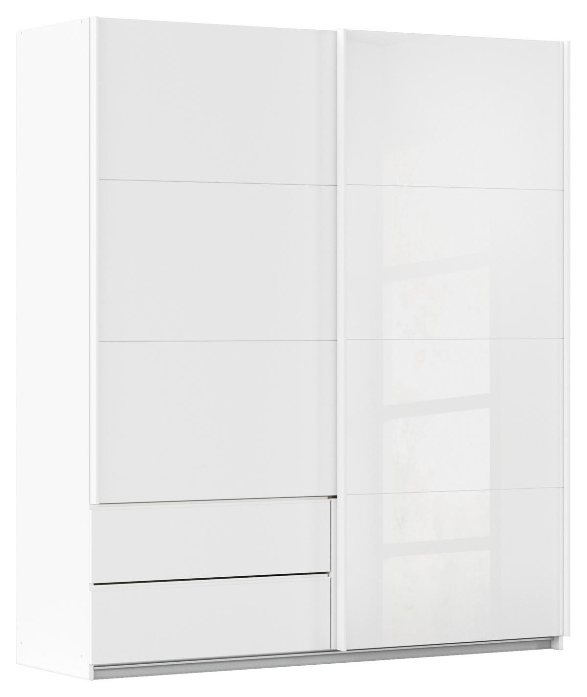 Schwebetürenschrank Elara in Weiß - Weiß, KONVENTIONELL, Holzwerkstoff (181/210/62cm) - Premium Living