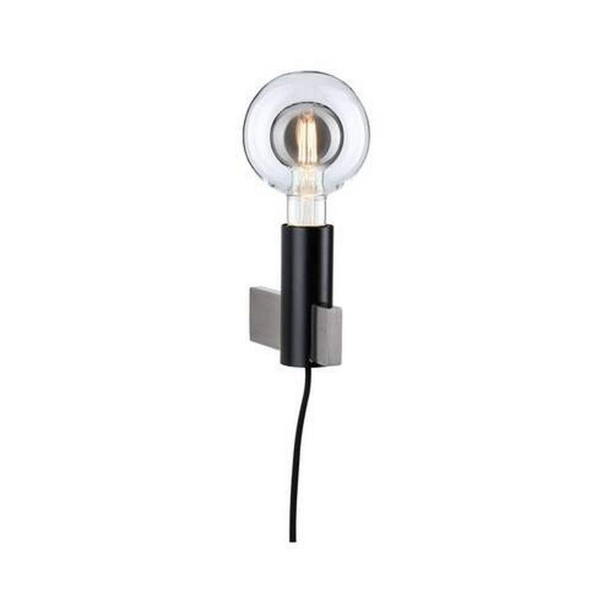 Deckenleuchte Aik in Schwarz max. 20 Watt - Schwarz, Basics, Metall (4,5/12cm) - Paulmann