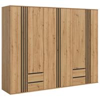 Drehtürenschrank TOFTA Eiche Artisan, Anthrazit - Anthrazit/Eiche Artisan, ROMANTIK / LANDHAUS, Holzwerkstoff (240/192/56cm) - Livetastic