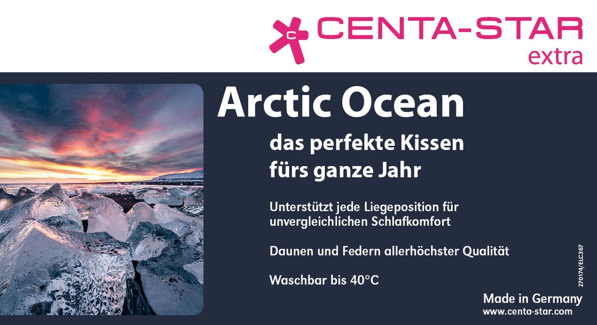 PODUSZKA POD GŁOWĘ ARCTIC OCEAN - sahara, Design, tkanina (80/80cm) - Centa-Star