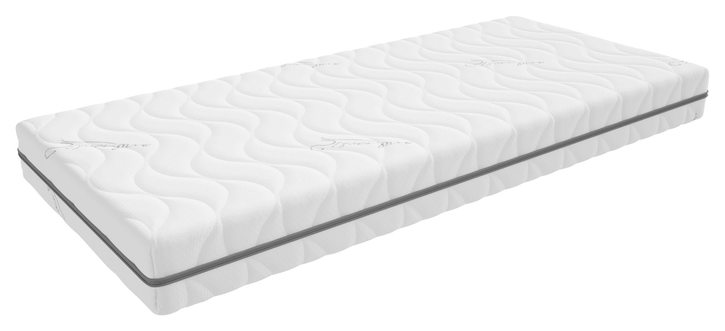 Ležišče Living Flexy Feel Silver +, 90x200 Cm - bela, tekstil (90/200cm) - Top ponudba