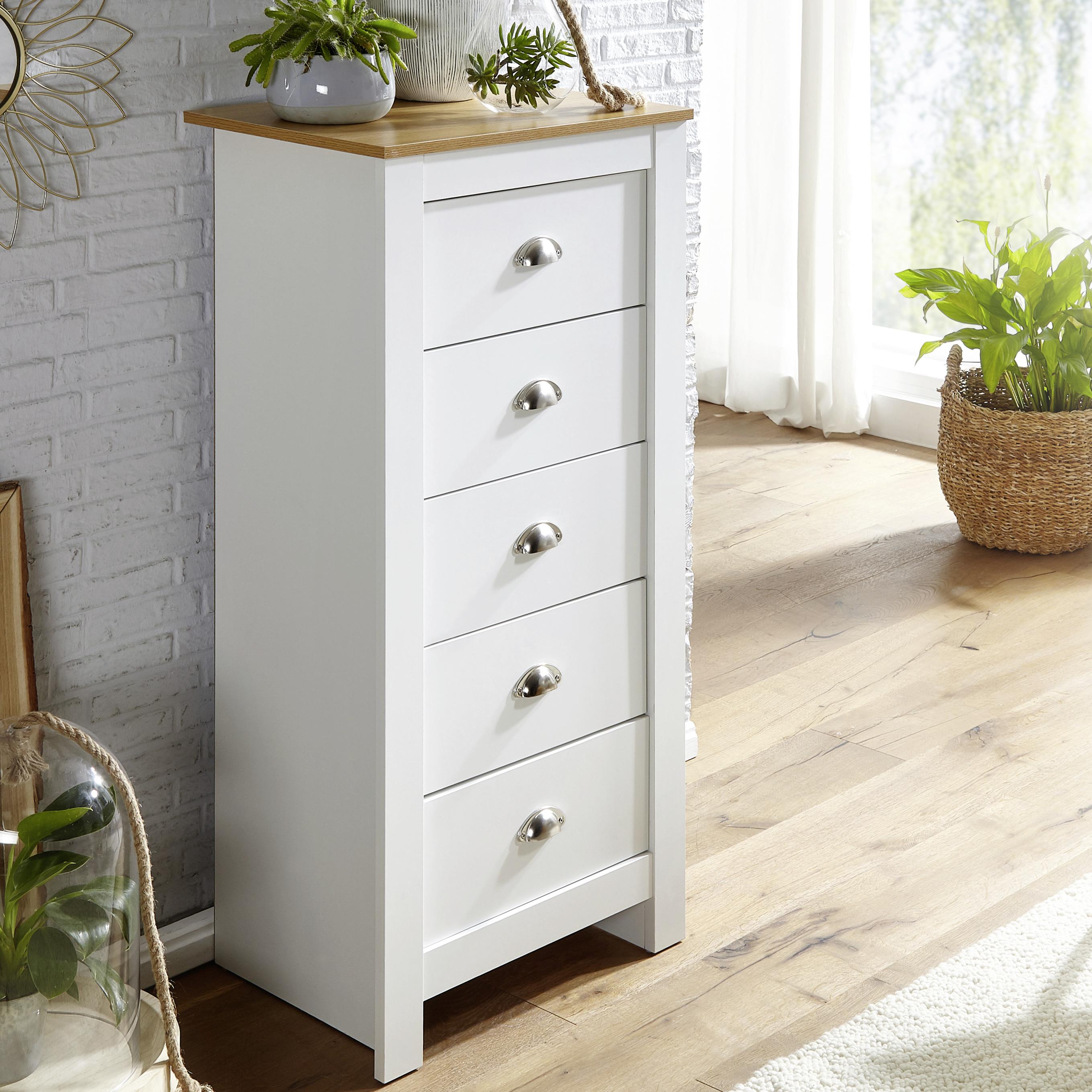 Visoka Komoda Wl6.379 - rjava, Moderno, leseni material (53/114/39cm) - MID.YOU