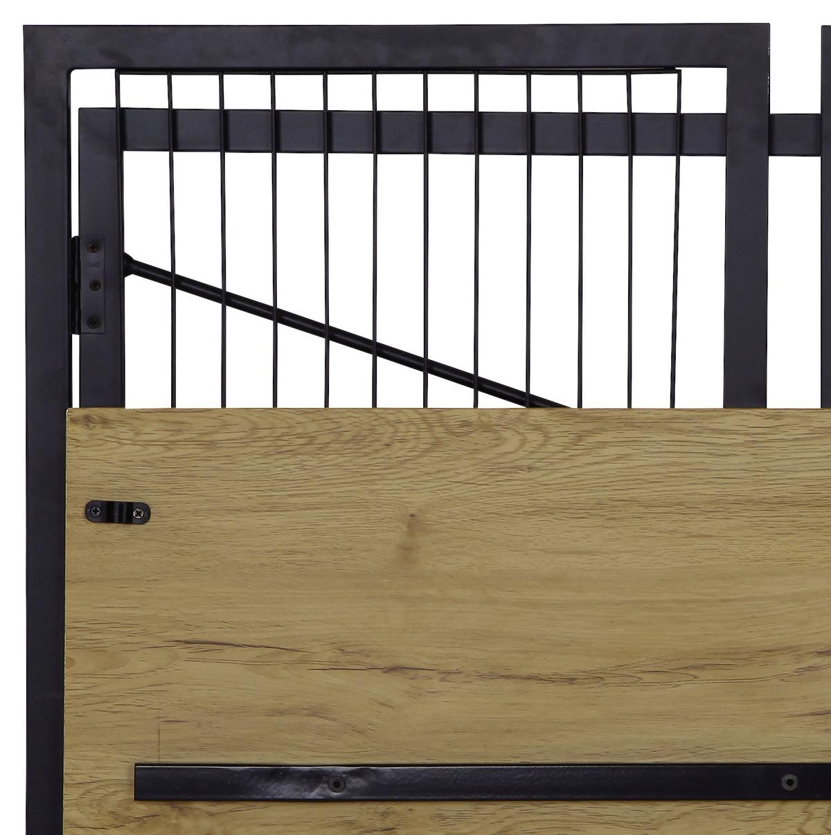 Radni Stol Klapp - boje hrasta/crna, Moderno, drvni materijal/metal (100/75/50cm) - Modern Living