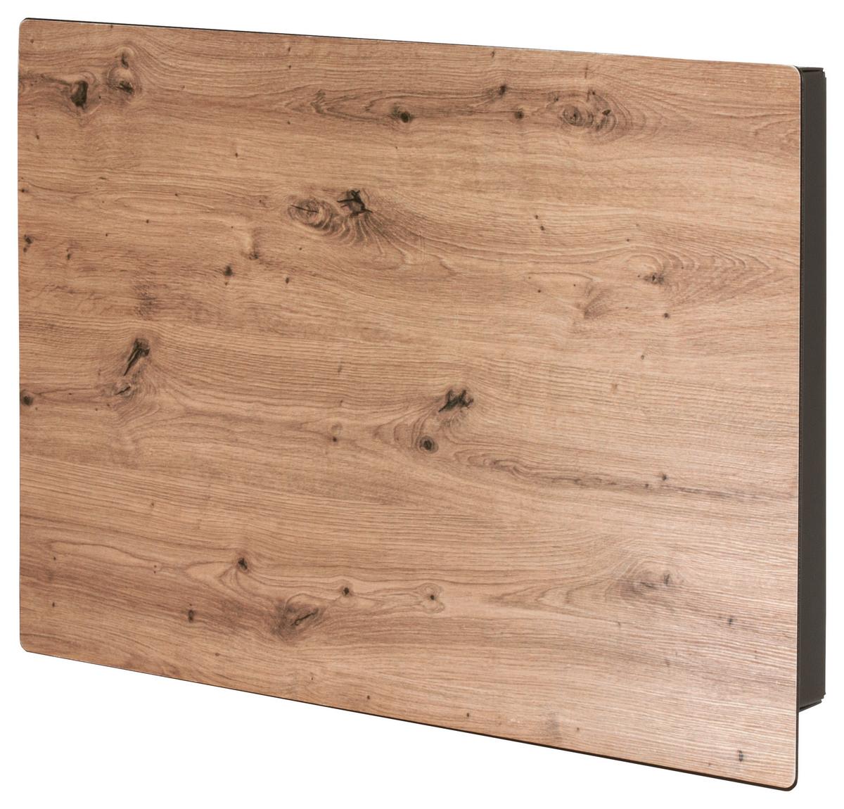 SKRZYNKA NA KLUCZE OAK - czarny/dąb artisan, Modern, metal (28/19/4cm)