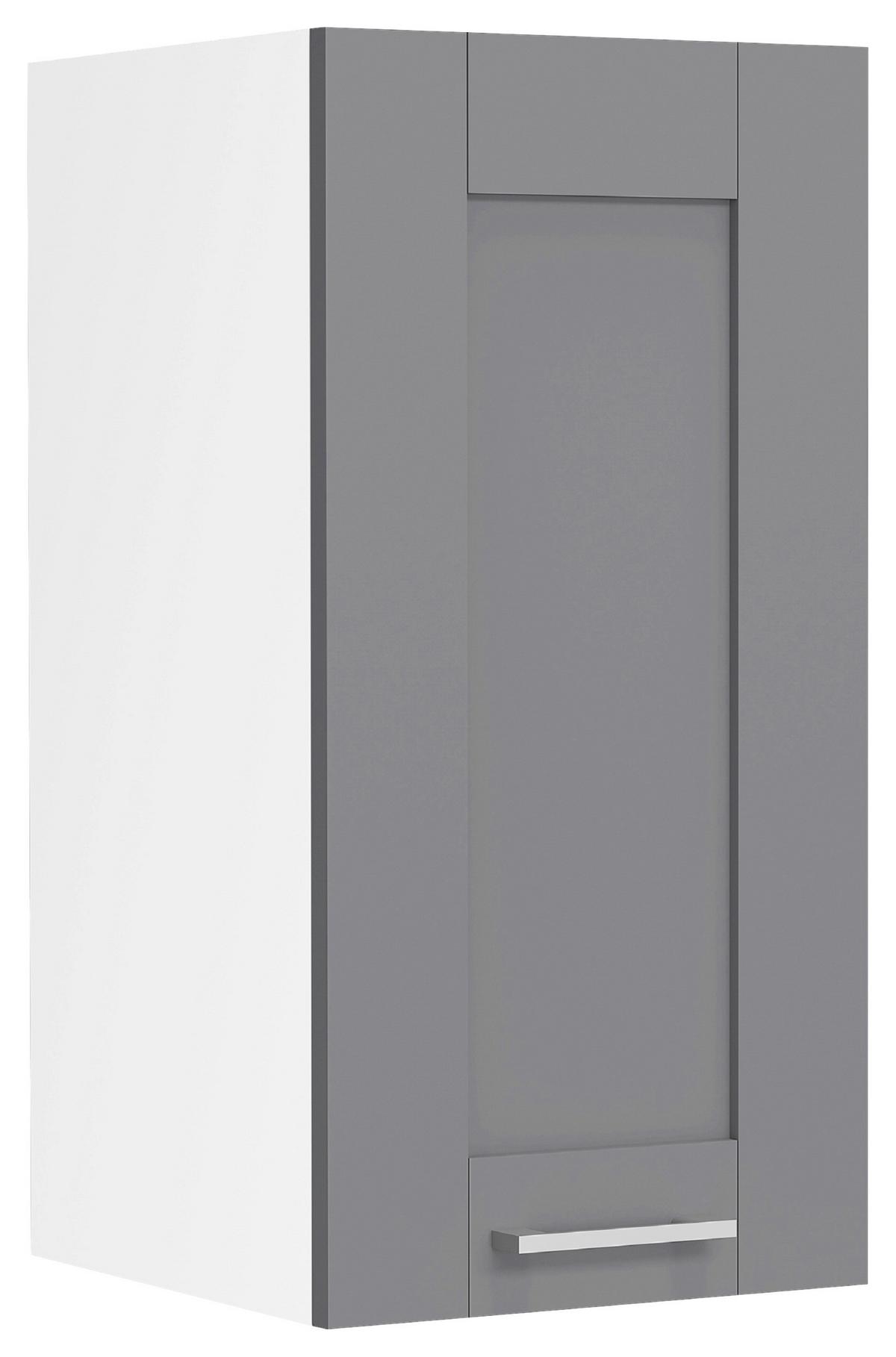 KÜCHENOBERSCHRANK COLURA - Weiss/Anthrazit, Trend, Holzwerkstoff/Kunststoff (30/60/31cm) - MID.YOU