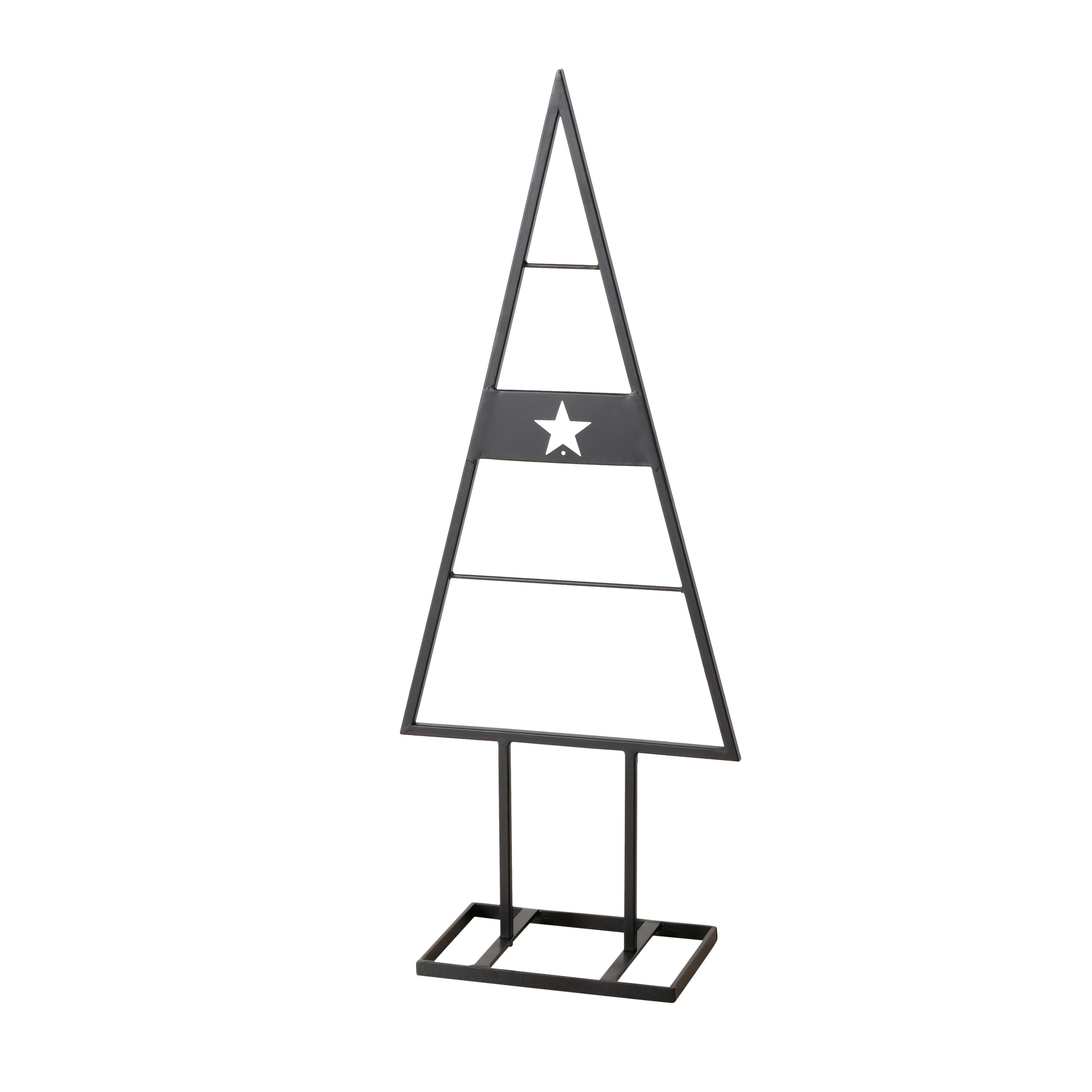 Dekobaum Kaya I Schwarz - Schwarz, KONVENTIONELL, Metall (39/101/19cm) - Modern Living