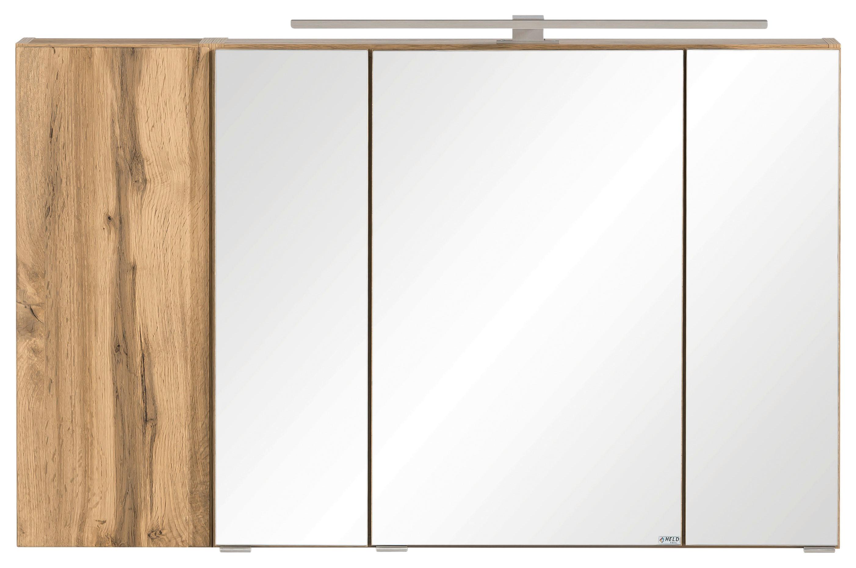 Spiegelschrank Varese ca. 105x64 cm Eiche Wotan - MODERN, Glas/Holzwerkstoff (105/64/20cm) - Held