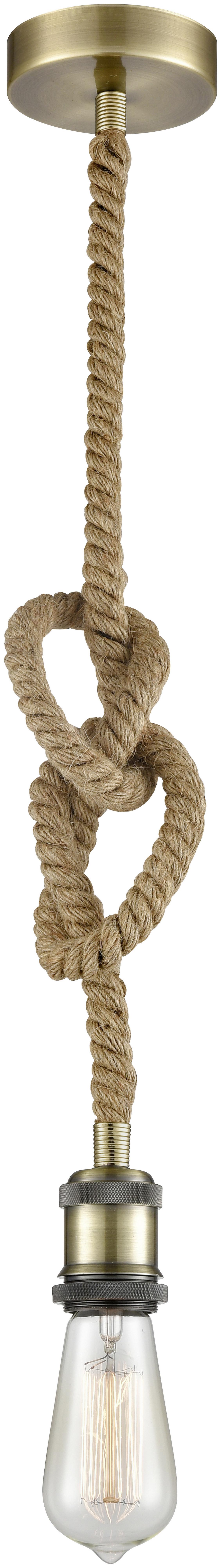LAMPUPPHÄNG CHRISTIAN - brun, Lifestyle, textil (120cm) - Mömax