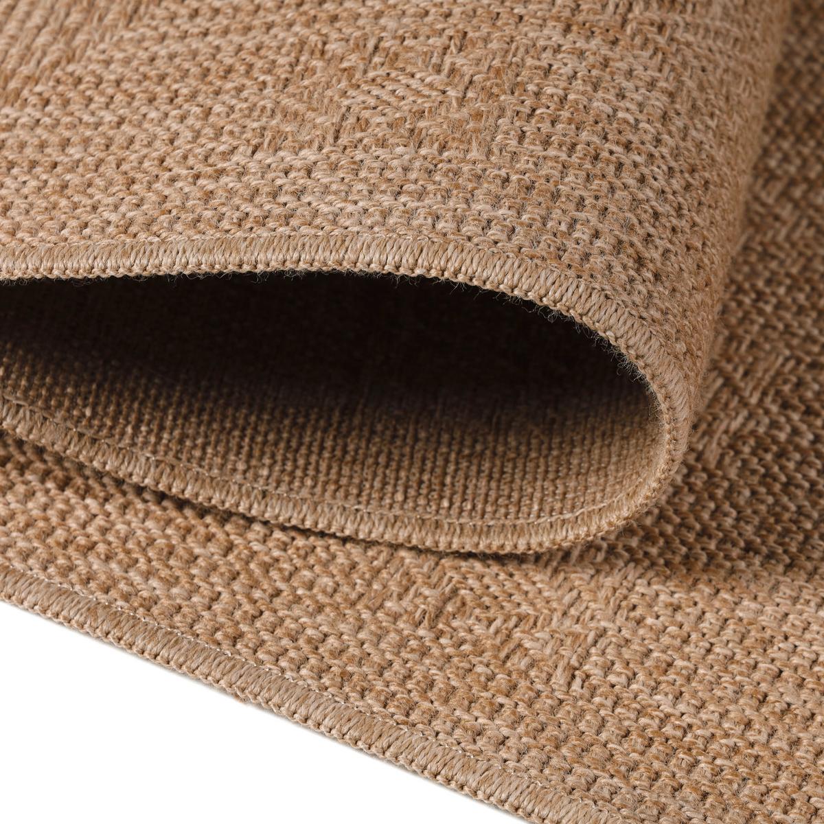 Outdoorteppich Dhaka Beige ca. 80x250cm - Beige, Basics, Textil (80/250cm) - Novel