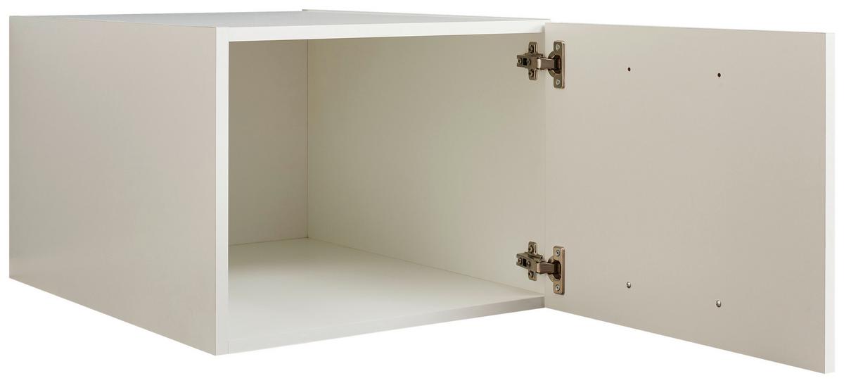 NADSTAWKA NA SZAFĘ LAUNDREEZY - kolor srebrny/biały, Design, materiał drewnopochodny/metal (50/38/67,5cm)