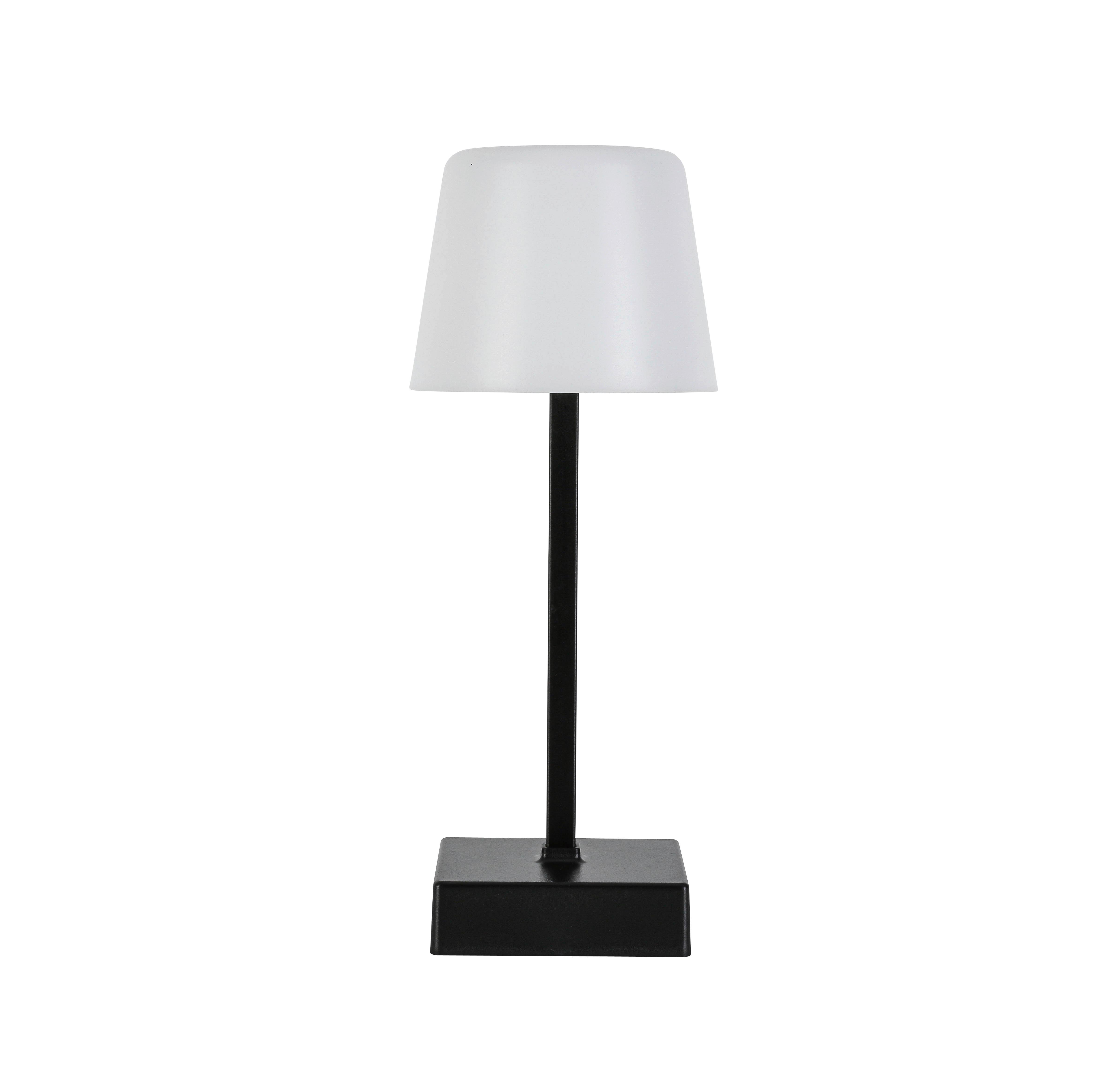 PORTABEL LAMPA EMO - vit/svart, Modern, metall/plast (10,5/25cm) - Mömax