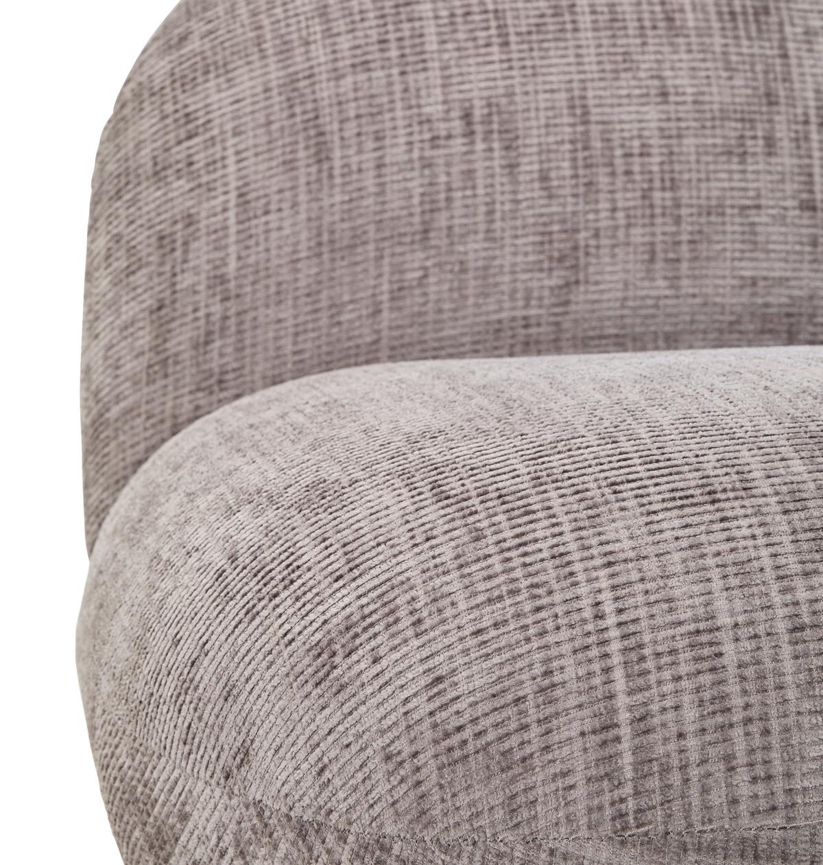 FOTEL KATE - jasnoszary/czarny, Trend, metal/tkanina (75/66/87cm) - P & B