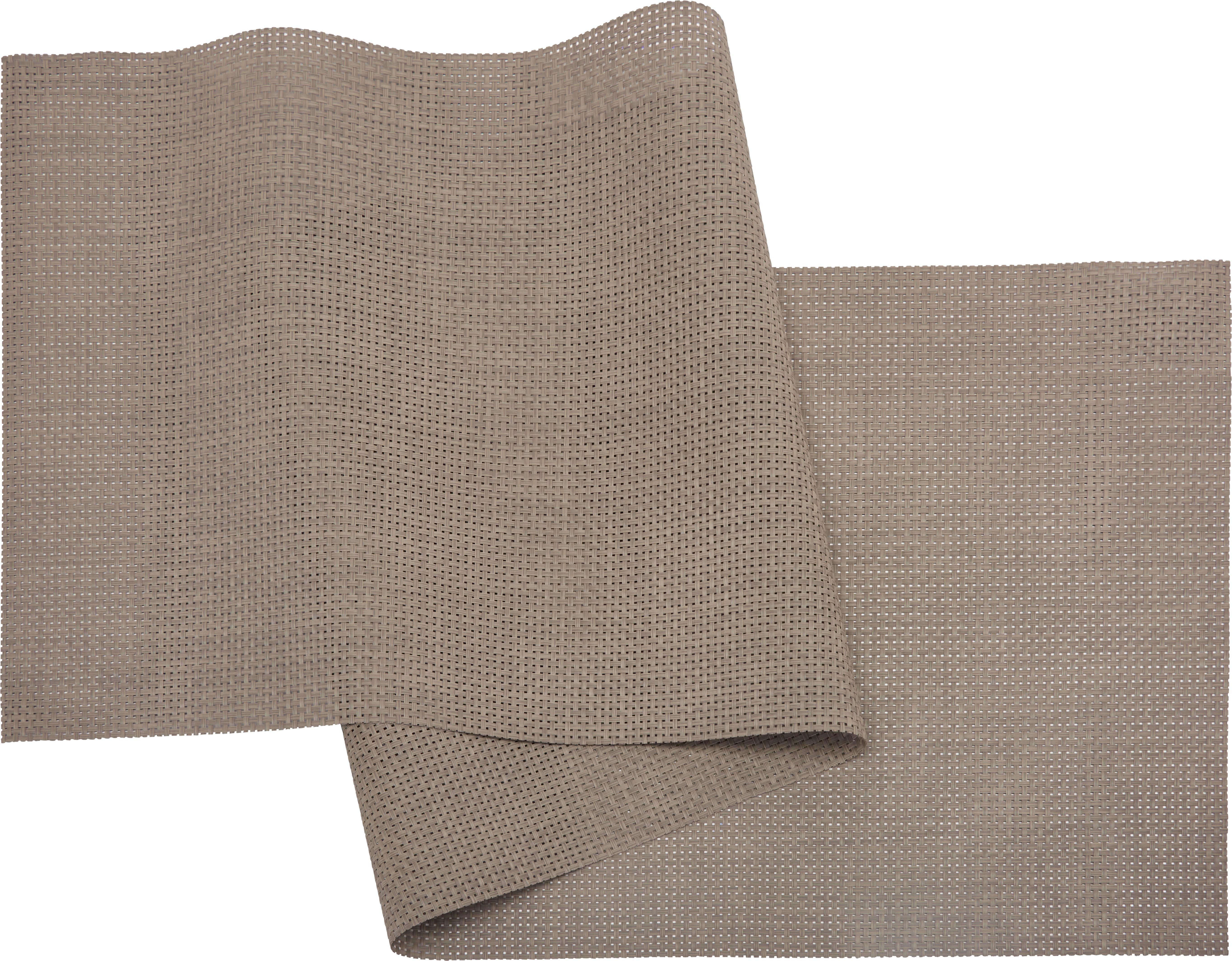Tischläufer Stefan Taupe - Taupe, Kunststoff (45/150cm) - Mömax modern living