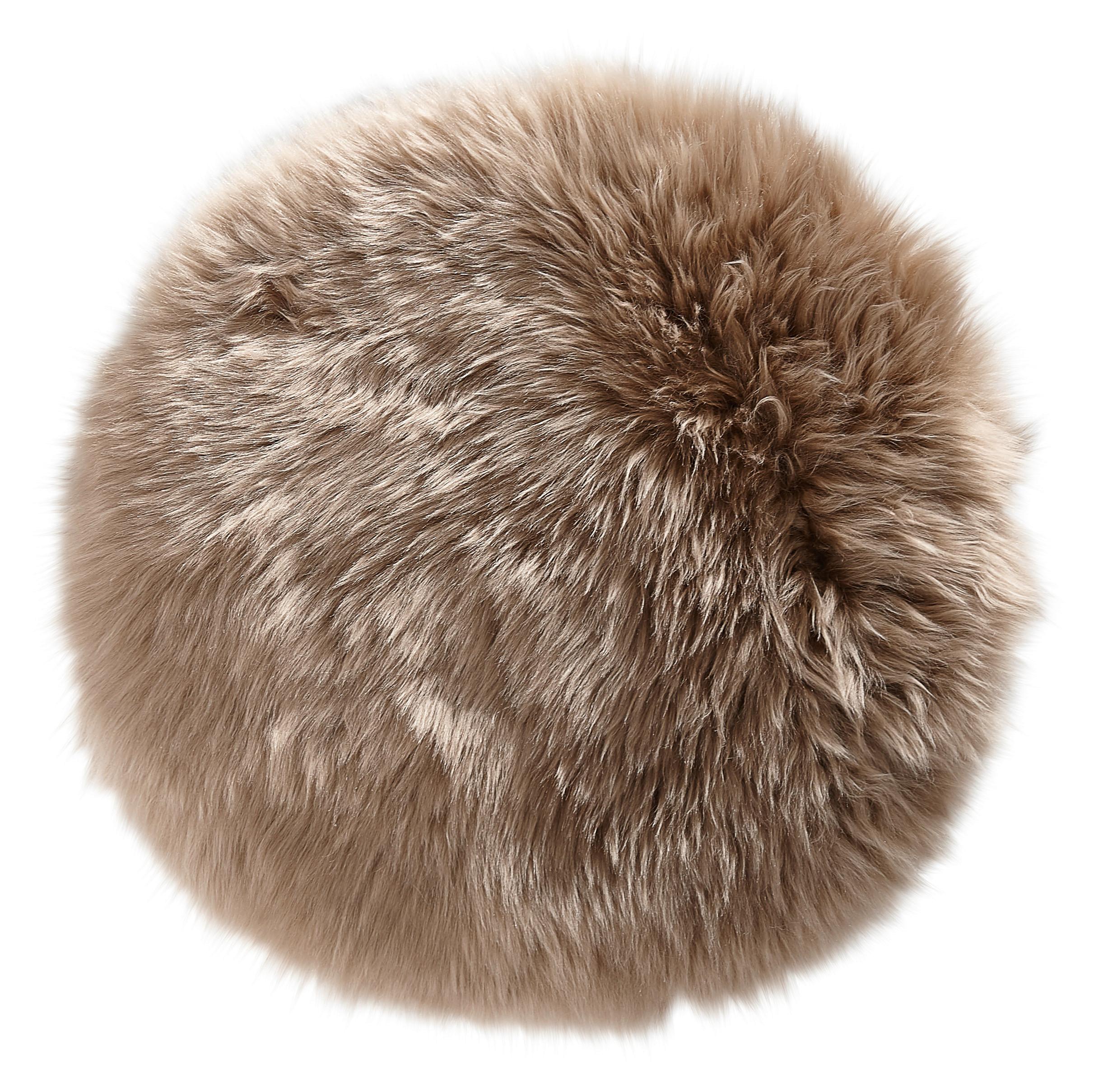 PODUSZKA DO SIEDZENIA OTAGO - taupe, Konventionell, futro/tkanina (34cm) - Esposa