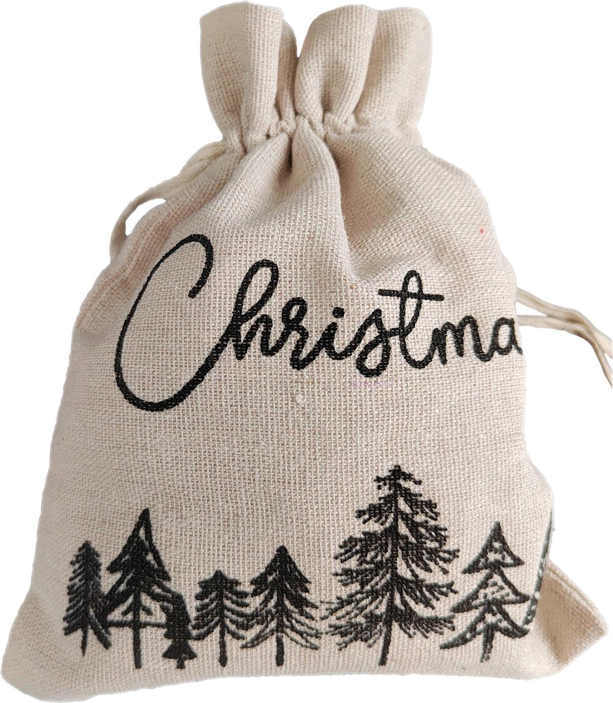 Darilna Vrečka Joy -Paz- - črna/naravne barve, Konvencionalno, tekstil (15,5/19cm) - Modern Living