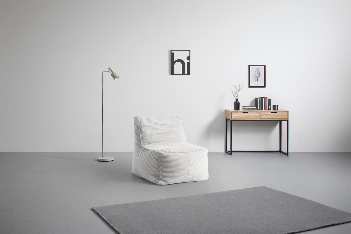 Sitzsack Caroline Weiß - Weiß, MODERN, Textil (75/84/88cm) - Mömax