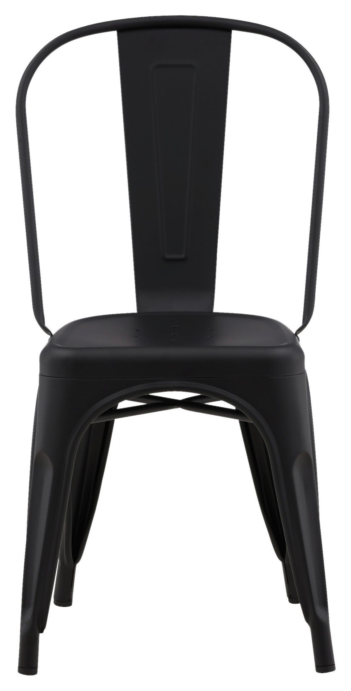 STUHL-SET TEMPE - Schwarz, Design, Metall (45/85/53cm) - Livetastic