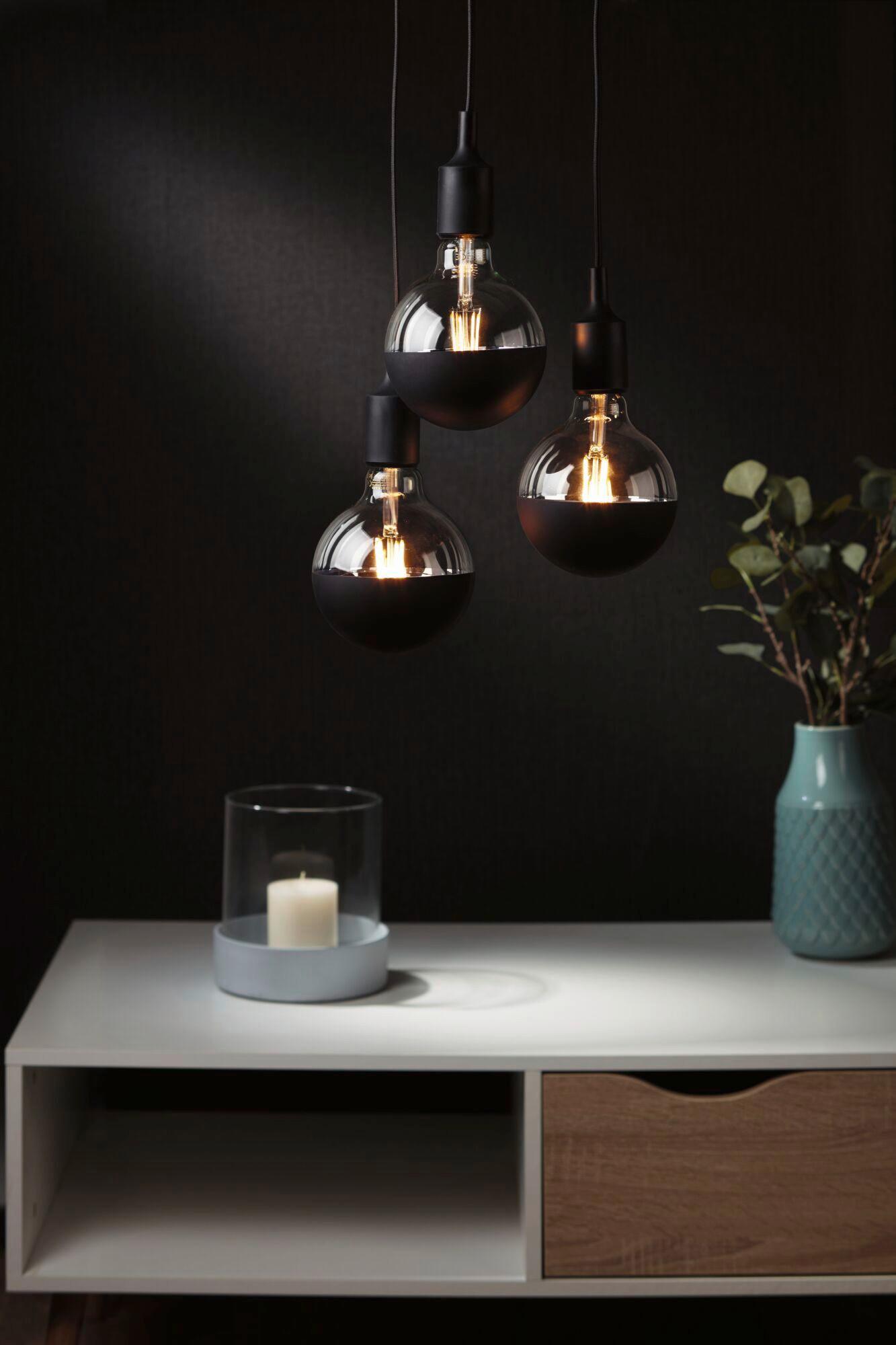 Hängeleuchte Ketil in Schwarz max. 60 Watt - Schwarz, Design, Kunststoff/Metall (10,0/200,0cm) - Paulmann