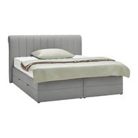 Boxspringbett Belano Dunkelgrau ca. 180x200cm - Dunkelgrau, KONVENTIONELL, Holz/Holzwerkstoff (180/200cm) - Premium Living