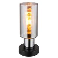 TISCHLEUCHTE 15708T - Schwarz, Basics, Glas/Metall (11/27cm) - Globo